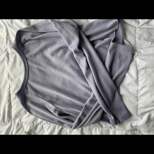 Long sleeve crop top